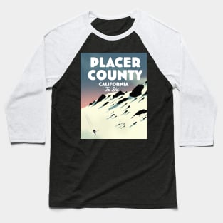 Placer County, California ski poster Baseball T-Shirt